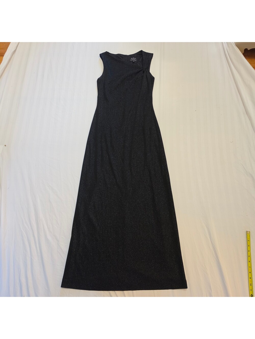 David Meister Black Sleeveless Maxi Dress Size 6